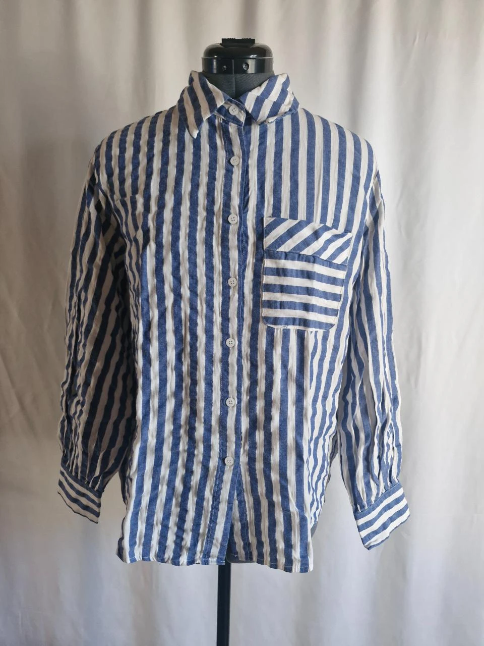 Chemise femme à manches longues rayée - Taille S